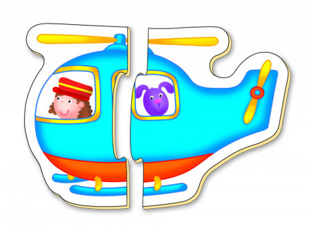 Baby Puzzles: Set de 6 puzzle-uri Transport (2 piese) - Img 5