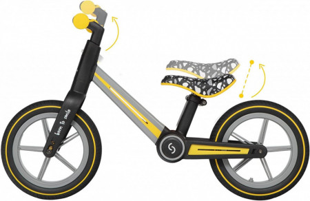 Bicicleta pliabila fara pedale Skiddou Ronny, Galben - Img 5