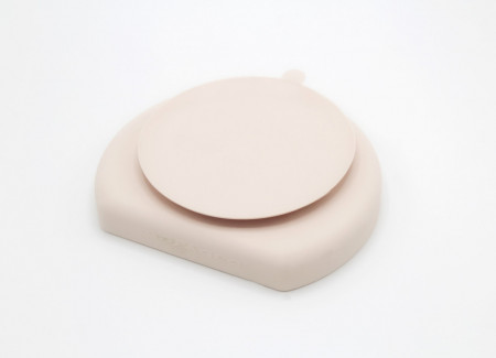 Farfurie din silicon cu 3 compartimente pentru auto-diversificare BabyJem (Culoare: Gri) - Img 4