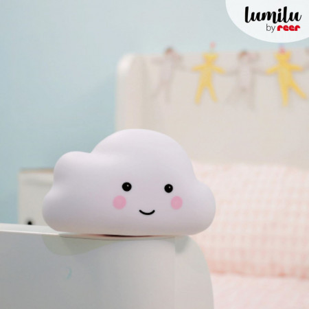 Lampa de veghe cu LED, cu oprire cronometrata, forma nor, alba, Lumilu Sweet Dreams Cloud, Reer 52250 - Img 4