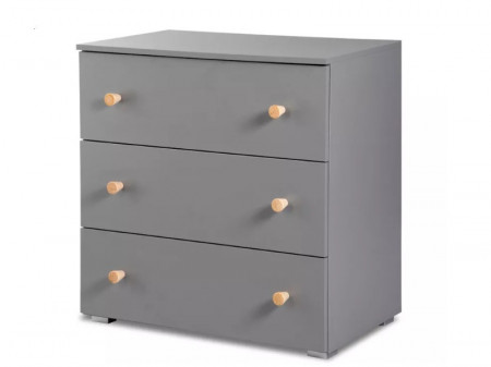 Mobilier camera copii si bebelusi KLUPS Pauline Graphite Natur 2 - Img 3