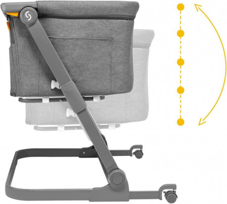 Patut 3 in 1 co-sleeping Natt, Evening Dream, Gri inchis, Skiddou - Img 3