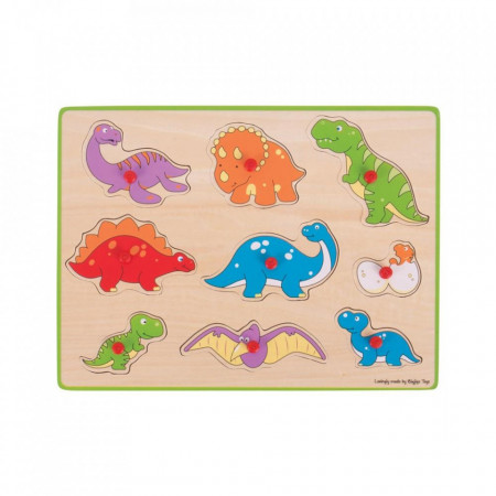 Puzzle din lemn incastru - Dinozauri - Img 3
