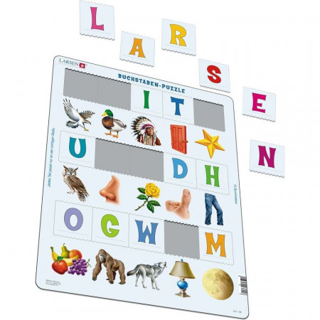 Puzzle Primele Cuvinte in Limba Germana, 15 piese Larsen LRLS2-DE - Img 2