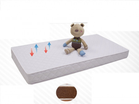 Saltea MyKids Fibra De Cocos Integral 140x70x10 Husa Microfibra Matlasata