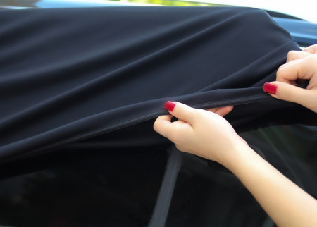 Set 2 bucati parasolar auto BabyJem Sun Shade Cover (Model: 82x50 cm) - Img 5