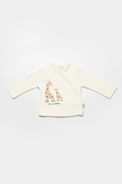Set de 10 piese pentru nou nascut, 100% bumbac organic, Giraffe, BabyCosy - Img 4