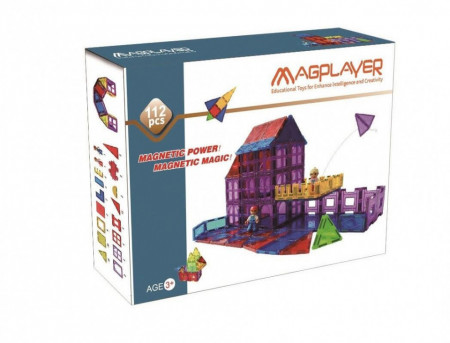 Set de constructie magnetic - 112 piese - Img 3