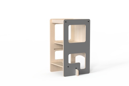 Turn de invatare multifunctional Kule Flip, Gri, MamaToyz - Img 3