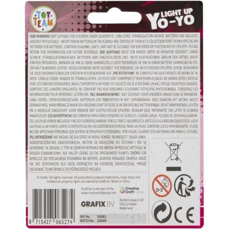 Yo-Yo cu lumini diametru 6.2 cm Grafix GR550001 - Img 3