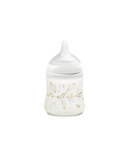 Biberon 150 ml tetina fiziologica SX Pro cu debit lent Gri Gold Premium - Img 2
