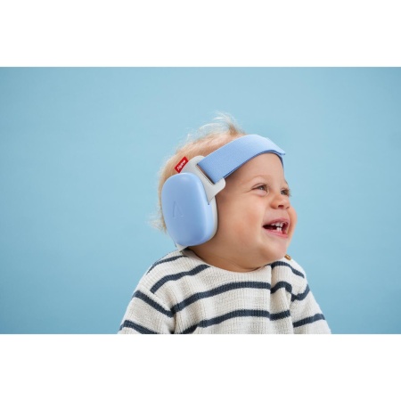 Casti antifonice pentru bebelusi si copii pana la 4 ani, ofera protectie auditiva, SNR 24, albastru, ALPINE Muffy Baby Sky Blue ALP29673 - Img 7