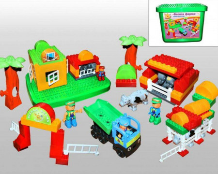 Cuburi constructie Funny Farm 154 buc 013888/06 - Img 2