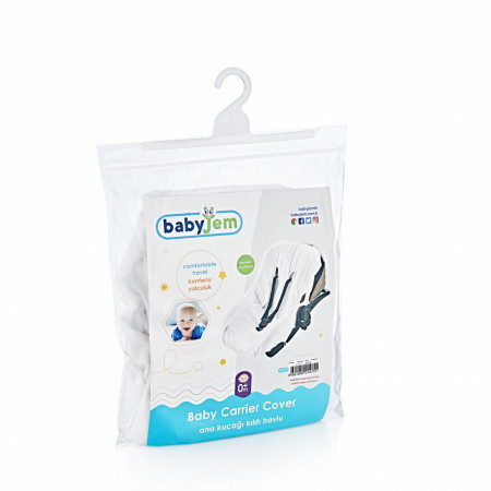 Husa universala pentru scaun auto BabyJem (Culoare: Alb) - Img 3