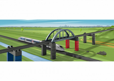 Pod feroviar suspendat Elevated Railroad Marklin My World - Img 3