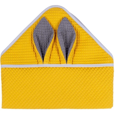 Prosop de baie cu gluga Waffle Bunny 80x80 cm Infantilo IF2511 - Img 2