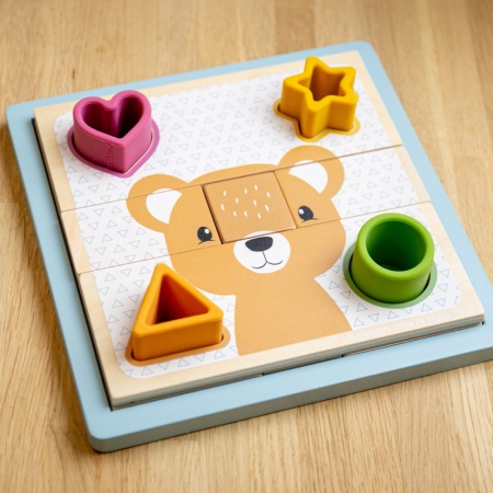 Puzzle cu sortator forme - Animalute - Img 5