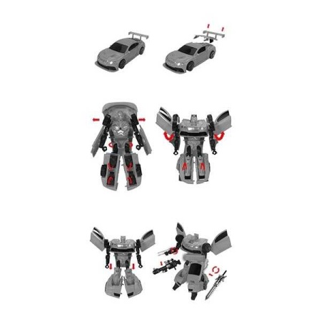Robot Transformabil in Masina Sport Roboforces 26 cm Toi-Toys TT30090Z - Img 7