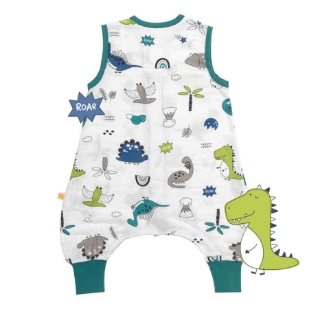 Sac de dormit cu picioruse Bamboo Dinosaur 70 cm 0.5 Tog - Img 2