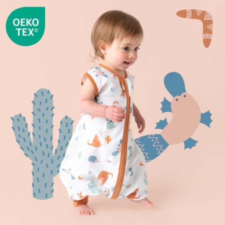 Sac de dormit cu picioruse Bamboo Kangaroo 100 cm 0.5 Tog - Img 3