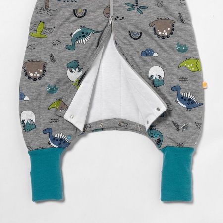Sac de dormit cu picioruse si maneca lunga detasabila Dinosaur 80 cm + manseta 2.5 Tog - Img 4