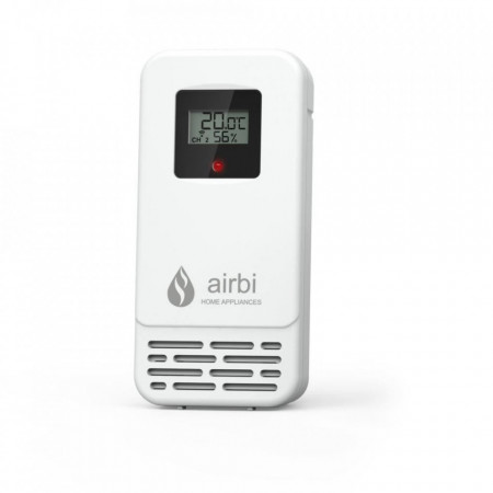 Senzor pentru temperatura si umiditate, afisaj LCD, alb, AirBi BI1010 - Img 2