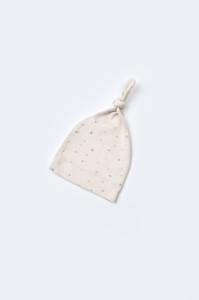 Set 5 piese pentru nou nascut - 100% bumbac organic - Crem cu buline, BabyCosy - Img 7