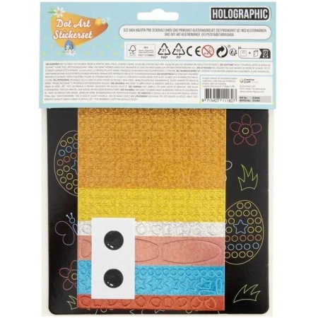 Set creativ Mozaic Buline Holografice Paste 22 x 18 cm Grafix GR810040 - Img 3