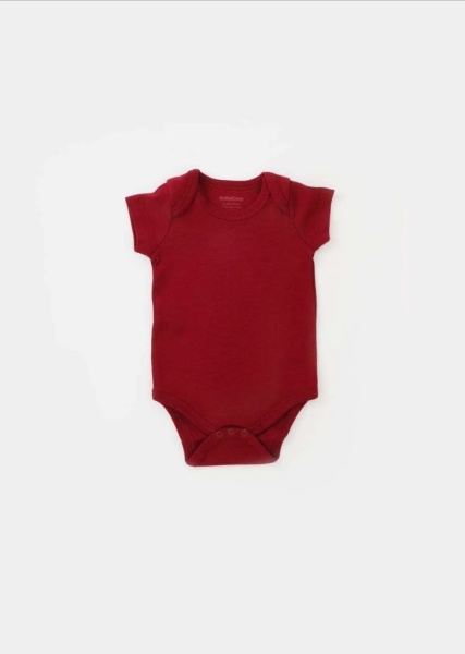 Set de 10 piese pentru nou nascut - 100% bumbac organic - Rosu, BabyCosy - Img 4