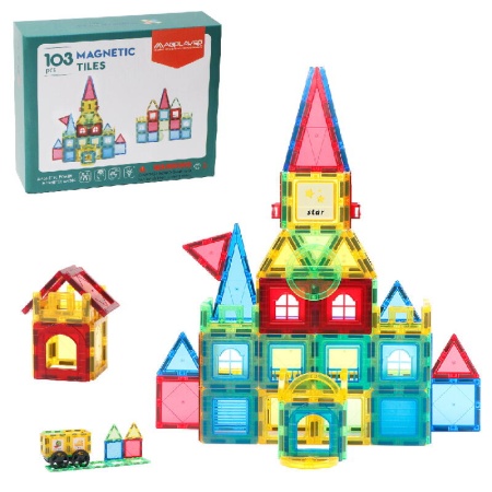 Set de constructie magnetic 3D - 103 piese - Img 3