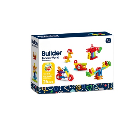 Set de constructie STEAM - Fun Blocks (26 piese) - Img 2