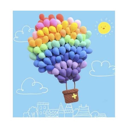 Set plastilina spuma modelabila 48 buc cu 3 spatule incluse Kruzzel MY18256 - Img 8
