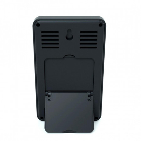 Termometru si higrometru digital de camera, ceas cu alarma, memorie, suport expandabil, negru, AirBi FRAME BI1050 - Img 3