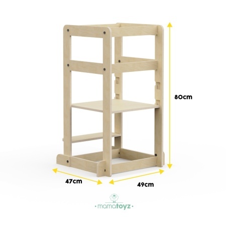 Turn de invatare multifunctional Kule Lite, Natur, MamaToyz - Img 4