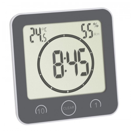 Ceas digital cu timer si termohigrometru pentru bucatarie si baie TFA 60.4001.10 - Img 3