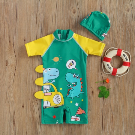 Costum intreg de surf cu dinozauri Drool - Img 6