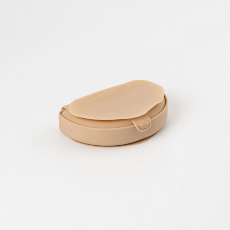 Recipient diversificare hrana bebelusi Miniware Silifold, 100% din silicon alimentar, Almond Butter - Img 7