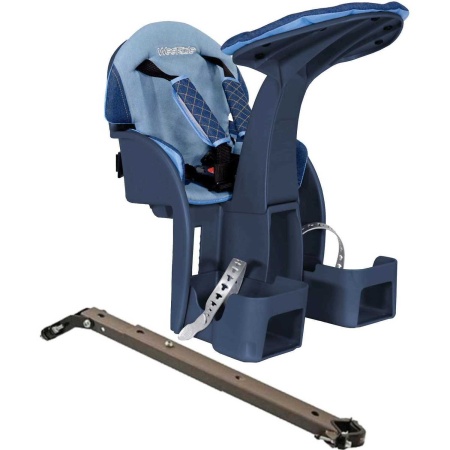 Scaun bicicleta copii SafeFront Deluxe, Pozitie montare Centru, 15 Kg si Casca Protectie XS 44-48 Police WeeRide WR10SKPL - Img 2