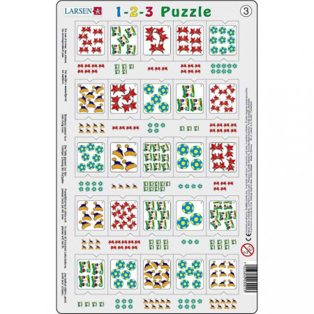 Set 12 Puzzle-uri 1-2-3, 25 Piese Larsen LRP46 - Img 4