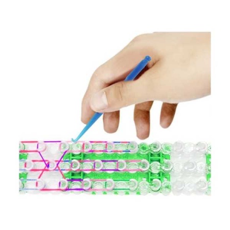 Set creativ elastice loom colorate cu organizator si accesorii, 4400 piese Kruzzel MY18062 - Img 6