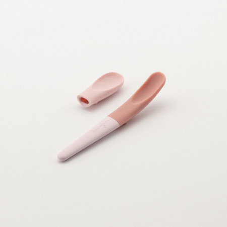 Set de lingurite 2 in 1 bebelusi Miniware Pre2PRO, 100% din materiale naturale biodegradabile, Pink Antioxidant - Img 2