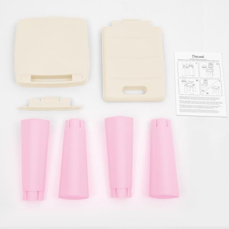 Set masa copii si scaune MyKids 04680/12 Light Pink - Img 2