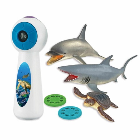 Set proiector tip lanterna &amp; 3 figurine - Animalute marine - Img 3