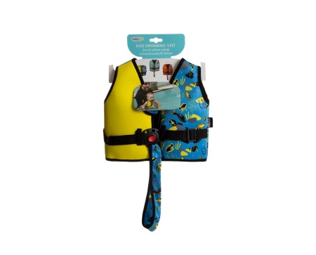 Vesta reglabila pentru inot pentru copii 1-5 ani, BabyJem, Galben - Img 8