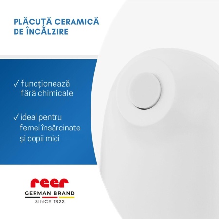 Aparat pentru tratarea intepaturilor de insecte, tratament prin caldura fara chimicale, 2 trepte de temperatura, bucla de prindere, baterii incluse, produs medical certificat, Reer ItchRelief 81140 - Img 4