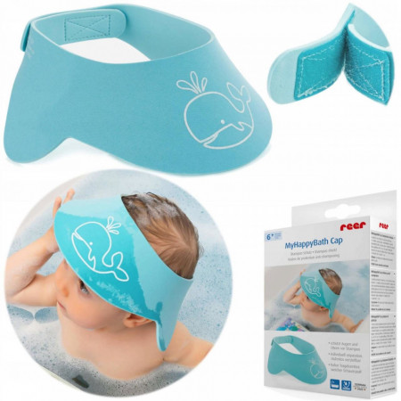Aparatoare de sampon ajustabila, din spuma flexibila, 6+ luni, Reer MyHappyBath 76043 - Img 4