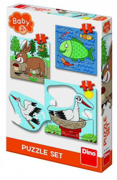 Baby Puzzle - Unde locuiesc animalele? (3,4 si 5 piese) - Img 2