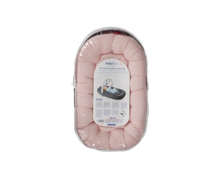 Babynest cu bara de jucarii, BabyJem, somon - Img 2