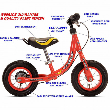 Bicicleta fara pedale 10 inch Learn 2 Ride WeeRide WR12R - Img 2