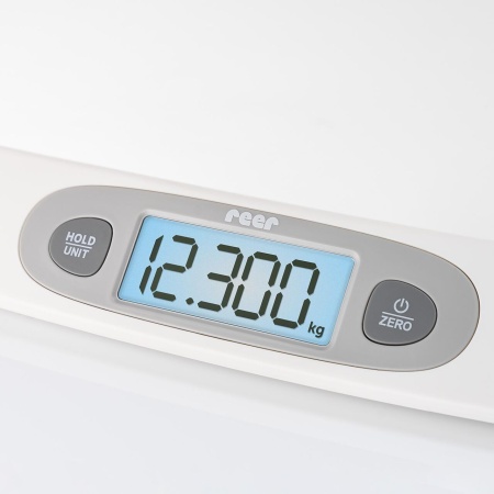 Cantar digital pentru bebelusi BabyCare, pana la 25 kg, ecran iluminat, memorie, 0+ luni, Reer 64120 - Img 10
